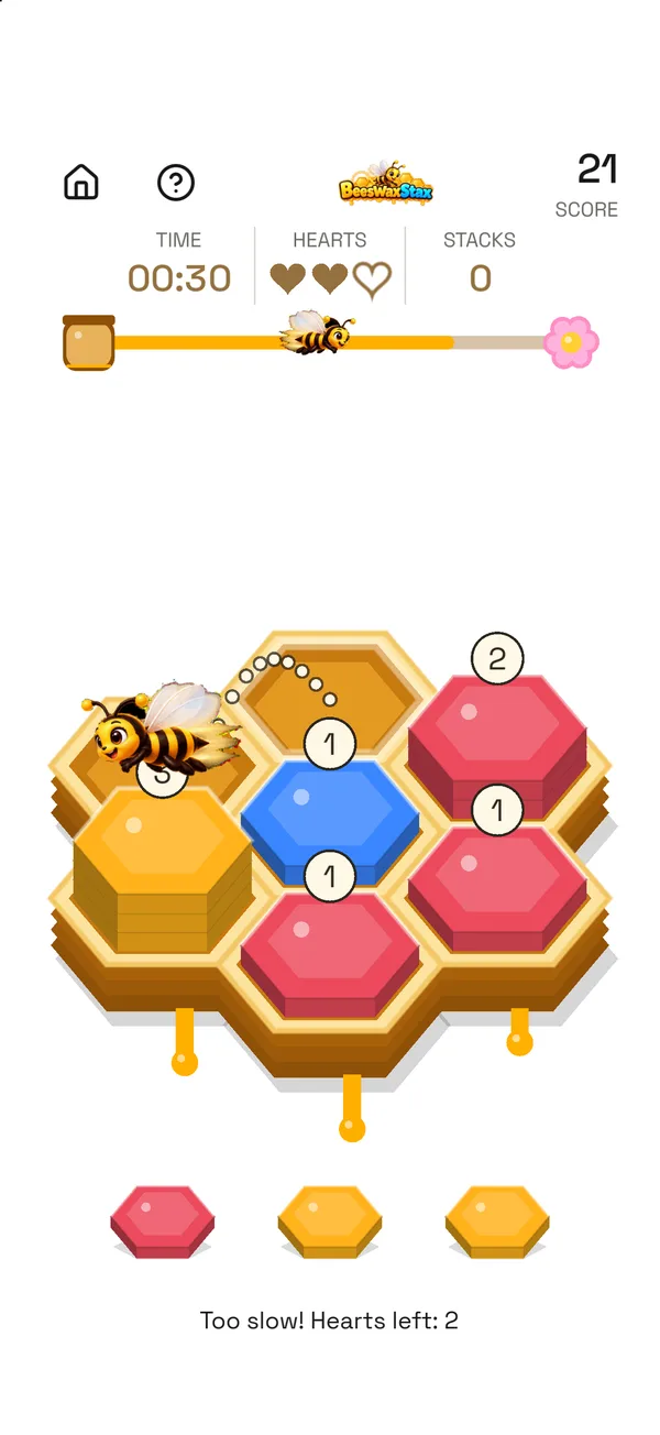 BeesWaxStax, screen 2