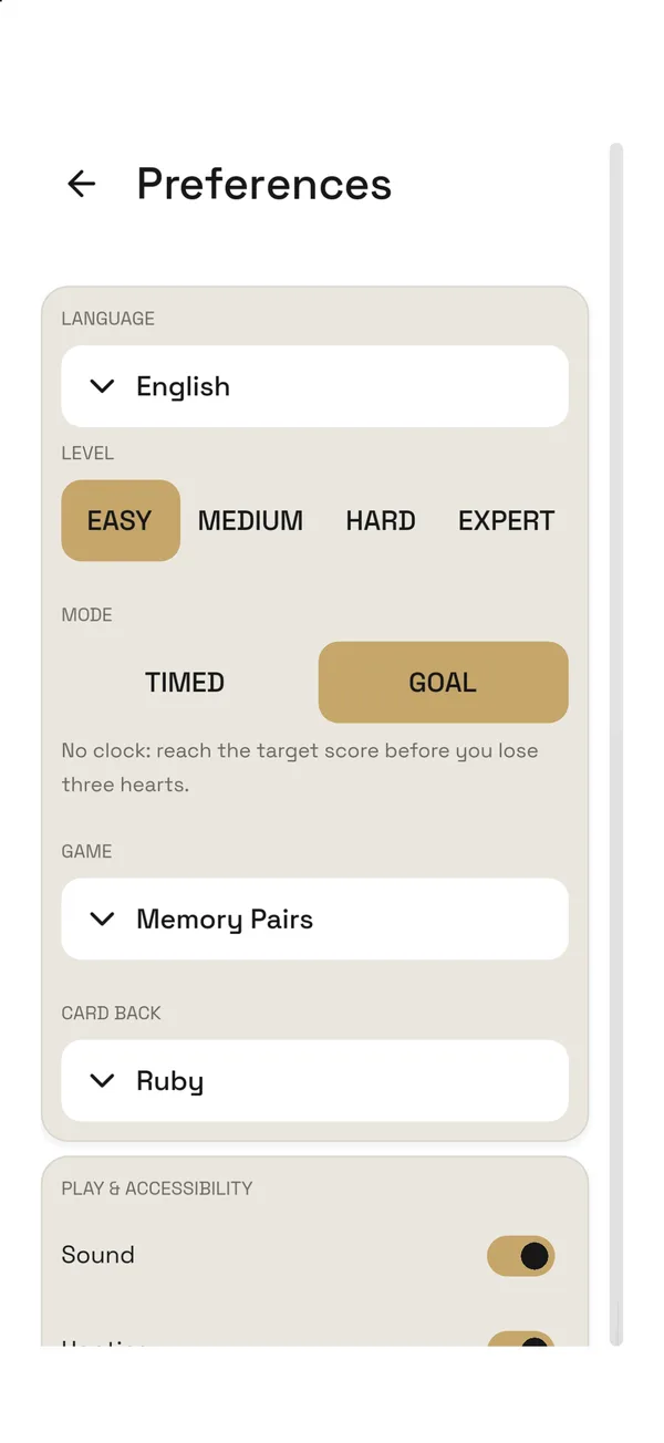 JumbleCards, screen 5