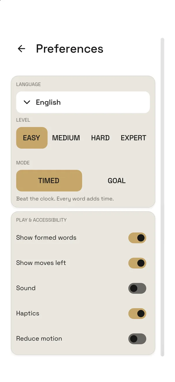 WordBee, screen 5