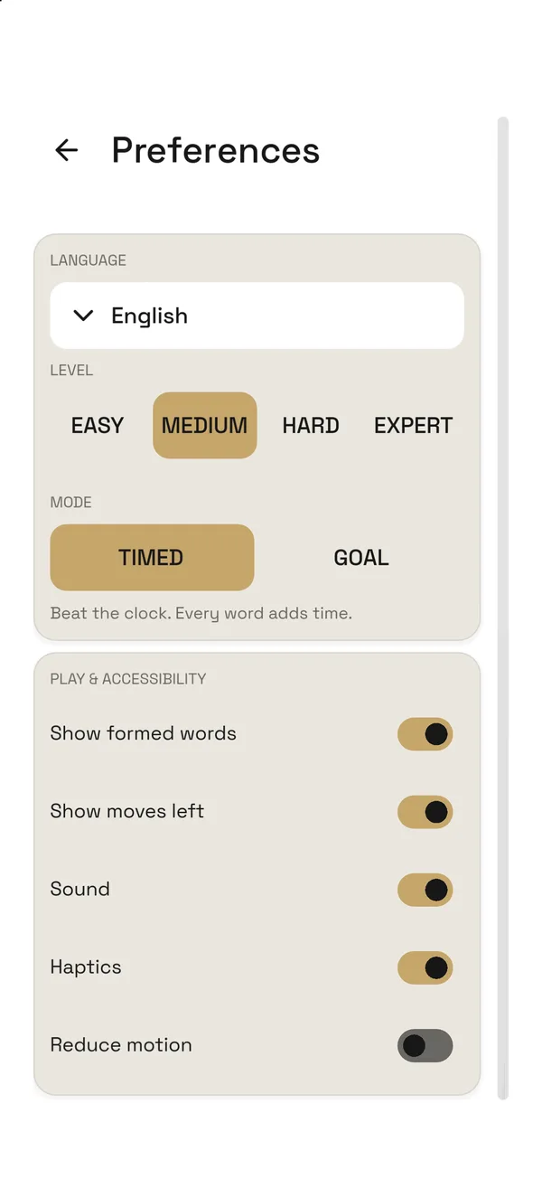 WordBurst, screen 5